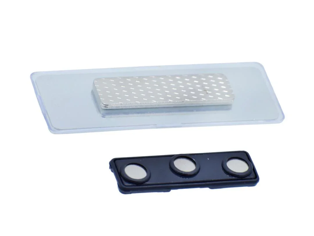 Magnetic Badge Top – Transparent Silver - Image 4
