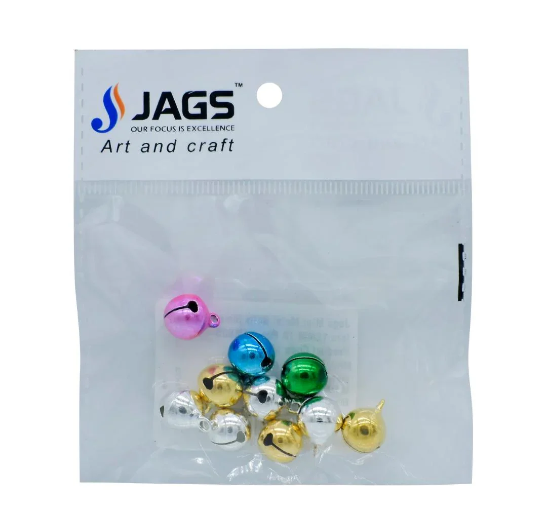 Jags Mini Metal Bells Mixed Colors 12MM – 10 Pcs (JMMB05) - Image 4