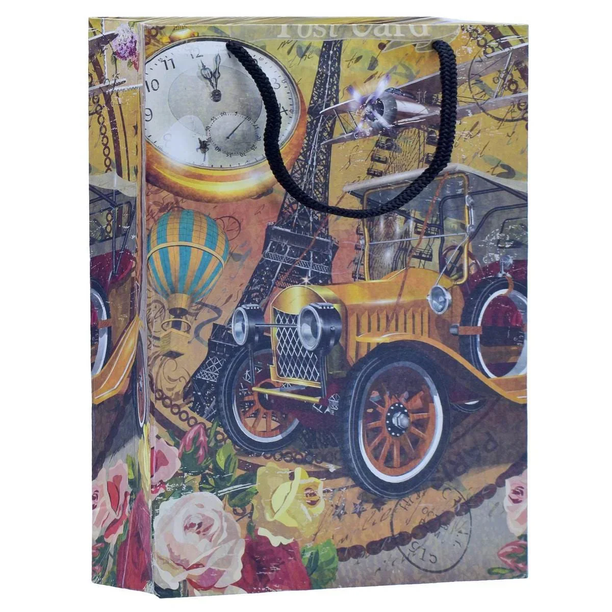 Jags Paper Bag Medium Paris vintage poster A4 JPBM02 Pack of 12 Pcs - Image 3