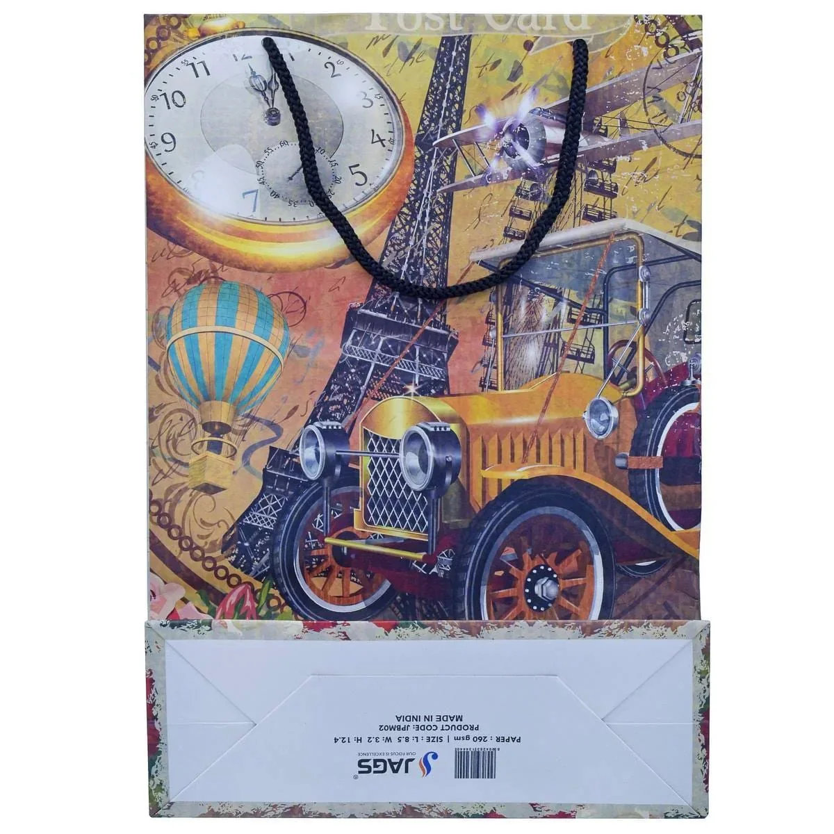 Jags Paper Bag Medium Paris vintage poster A4 JPBM02 Pack of 12 Pcs - Image 4