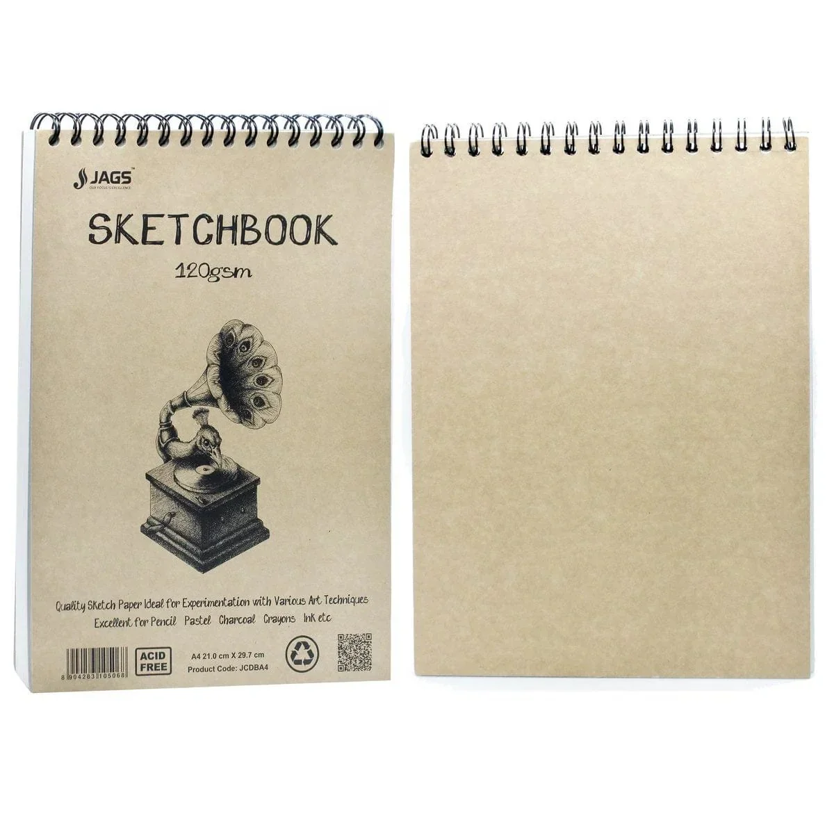 Jags Sketch Book Cartridge Paper T/W A4 100Pgs 120Gsm JCDBA4 - Image 4