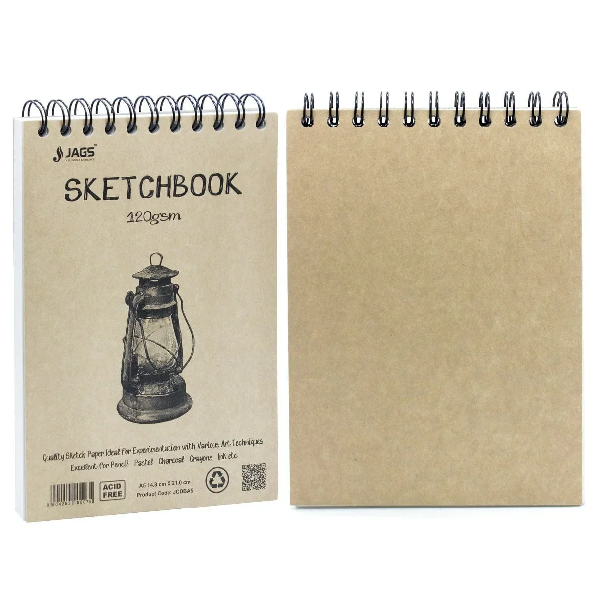 Jags Sketch Book Cartridge Paper T/W A5 100Pgs 120Gsm JCDBA5 - Image 4