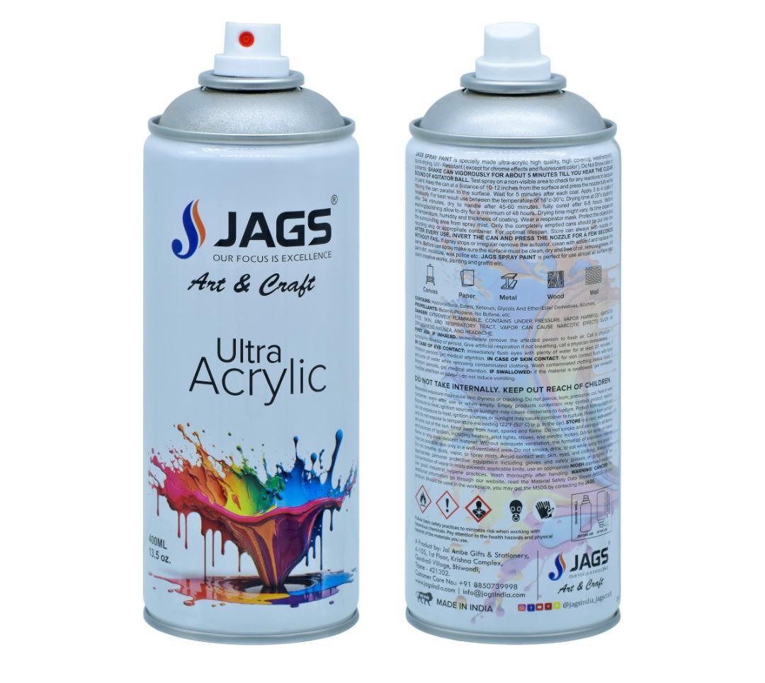 Jags Ultra Acrylic Spray – 400ml Clear Glossy Finish (1pcs) Pack of 1 - Image 3