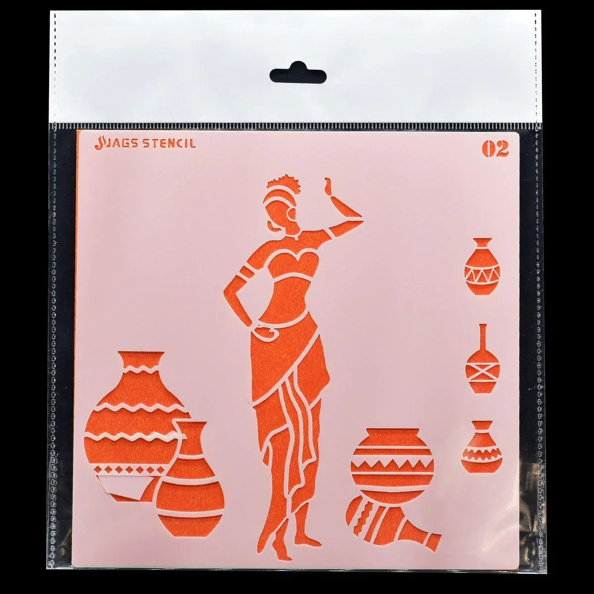 Jags Drawing Stencil Plastic 6x6 1Pcs 2 No JSP6X6-2 - Image 4