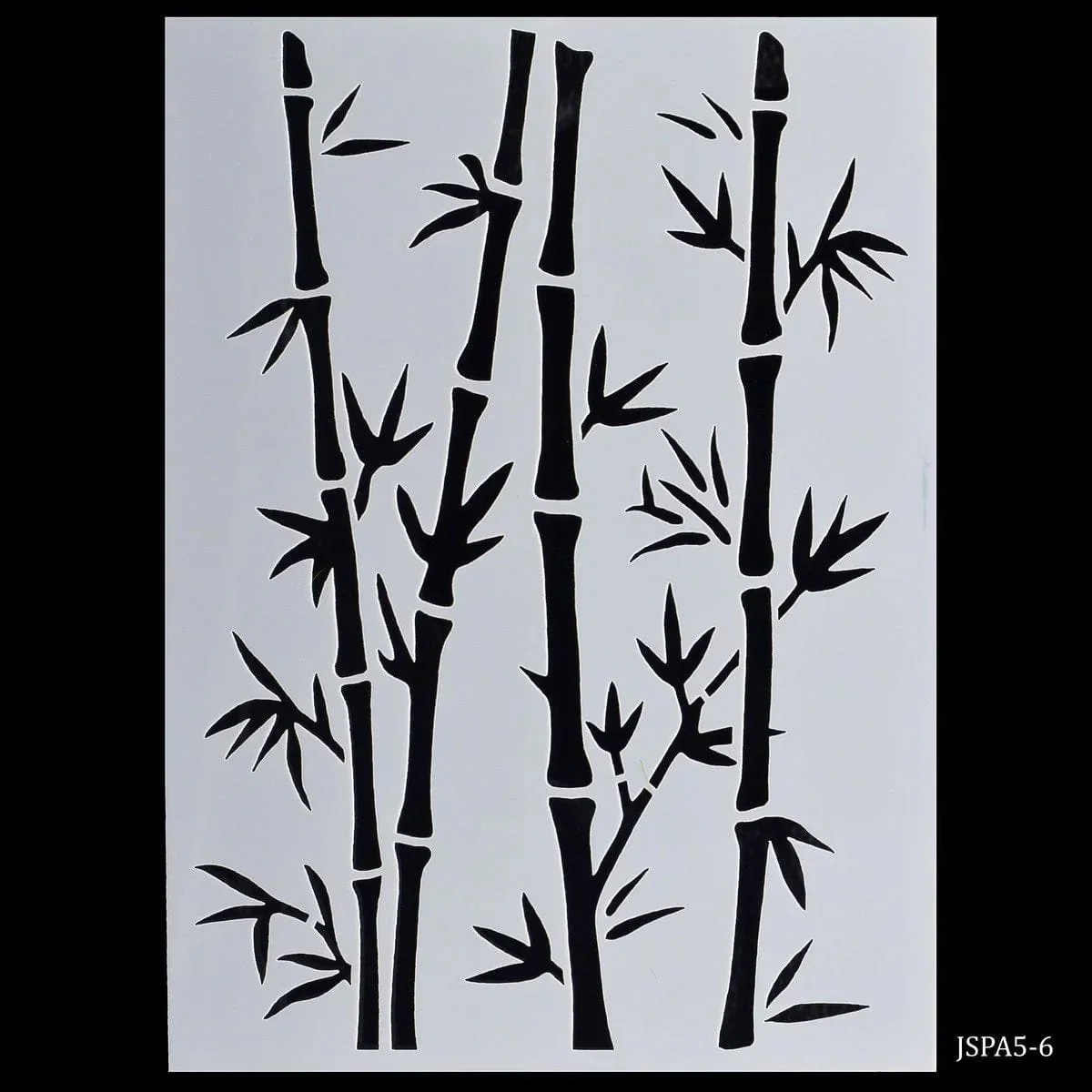 Jags Drawing Stencil Plastic A5 Bamboos Tree - JSPA5-6