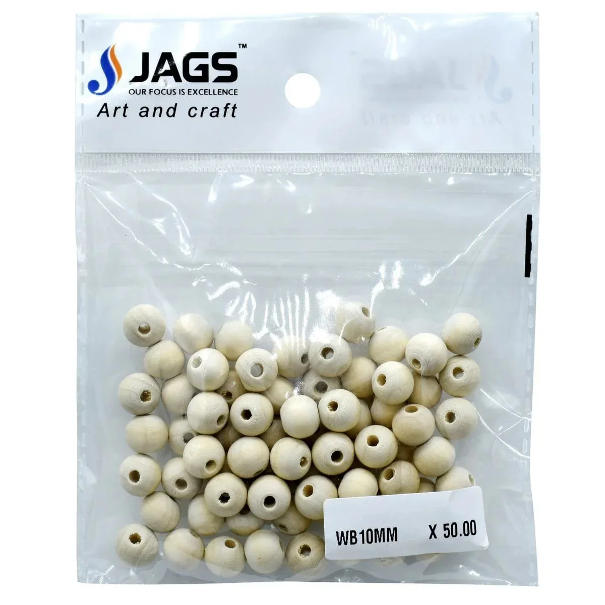 Jags Wooden Beads 10mm 20GM WB10MM - Image 4