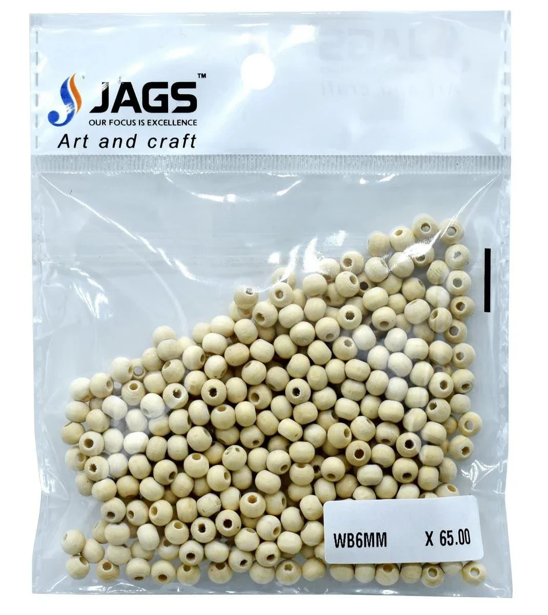 Jags Wooden Beads 6mm 20GM WB6MM - Image 4