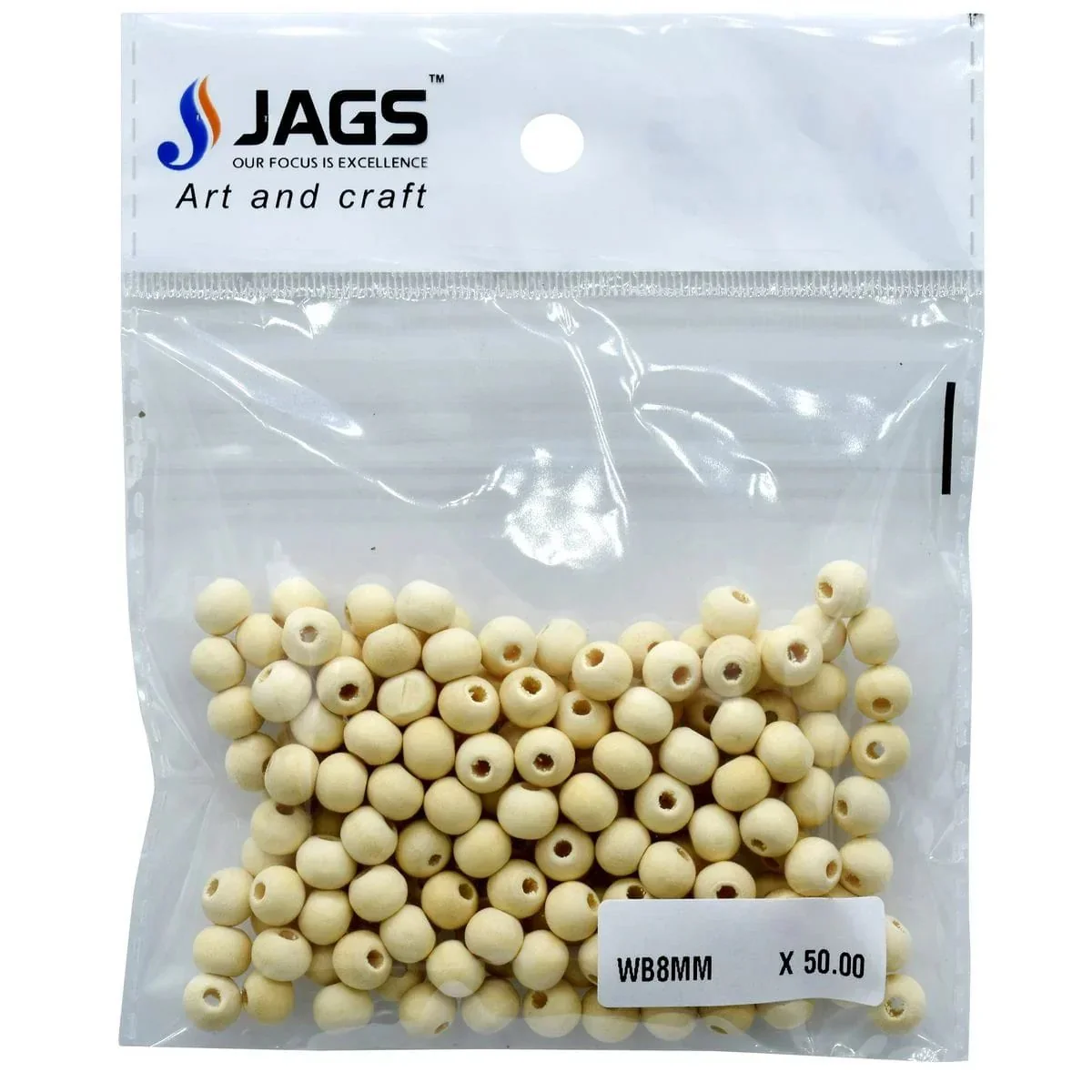 Jags Wooden Beads 8mm 20GM WB8MM - Image 4