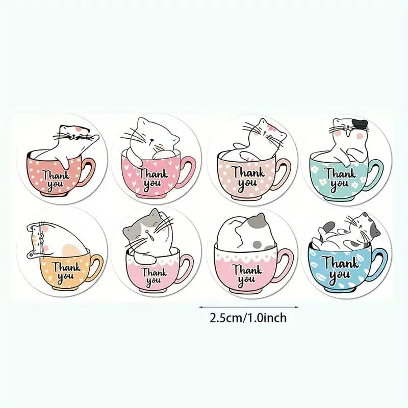 (JUMBO ROLL) Thank you labels for your small business (500 Labels) 1 inch - Image 4