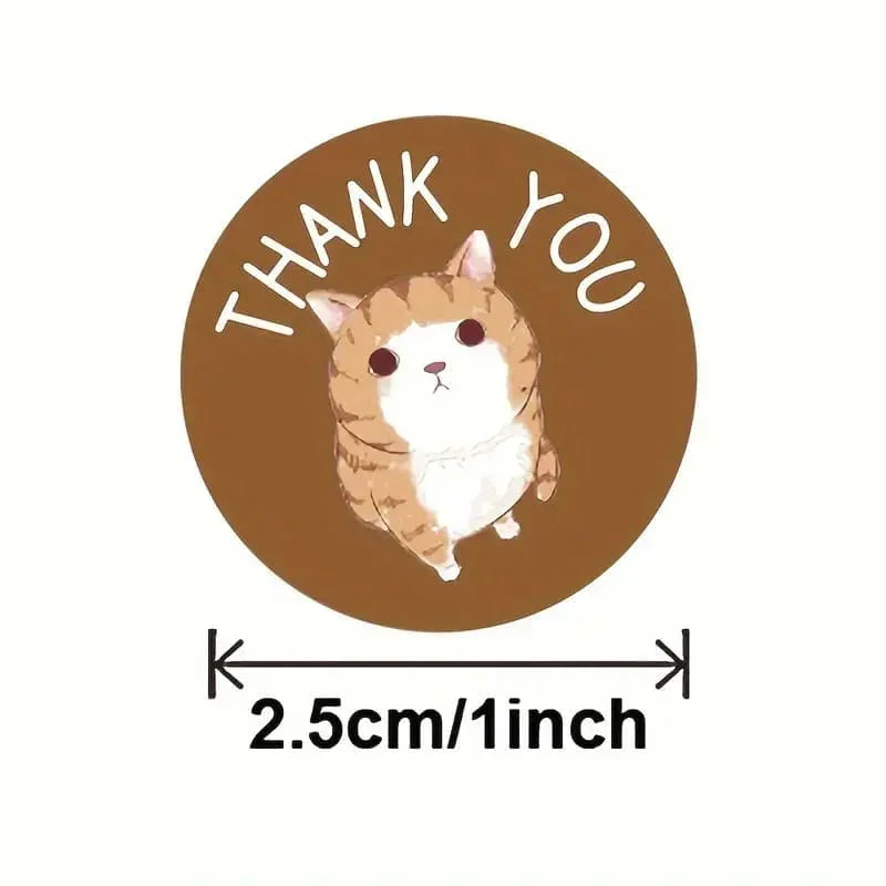 (JUMBO ROLL) Thank you labels for your small business (500 Labels) 1 inch - Image 3