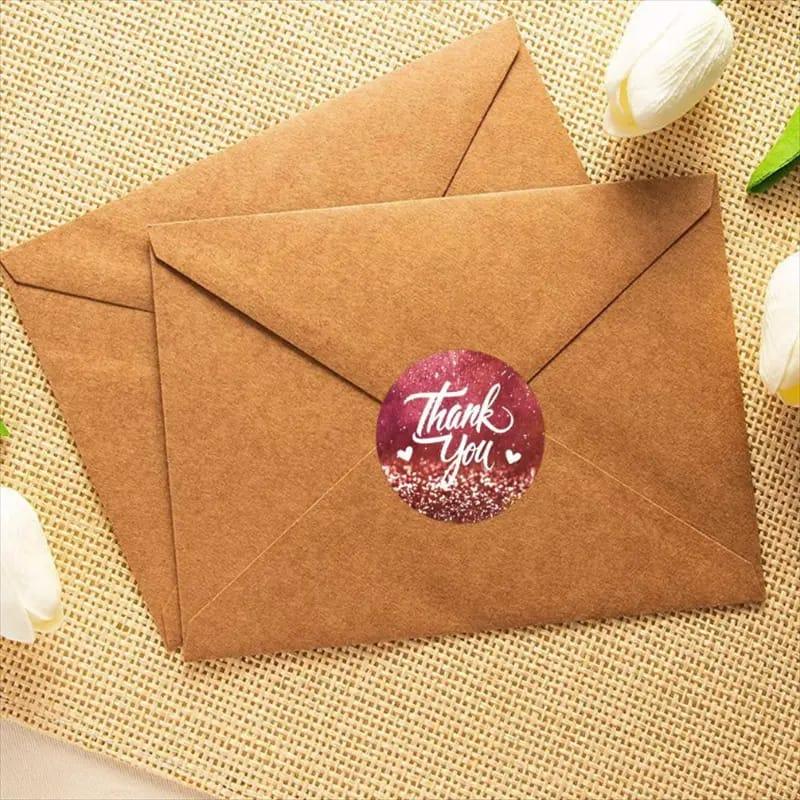 (JUMBO ROLL) Thank you labels for your small business (500 Labels) 1inch - Image 2