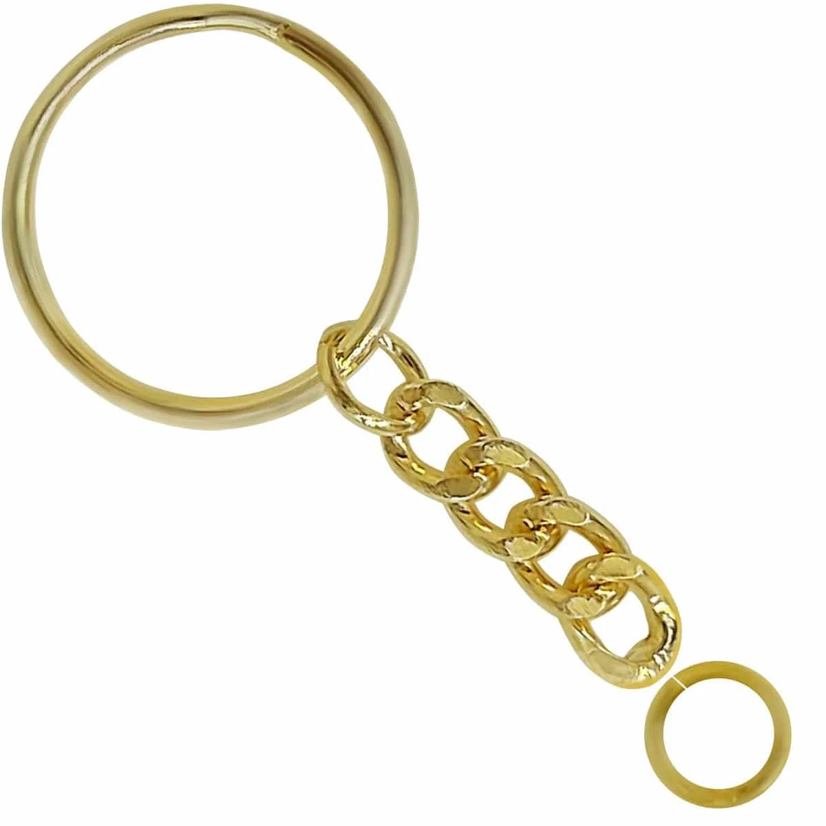 12 Piece Golden keychain ring with ring - Image 3