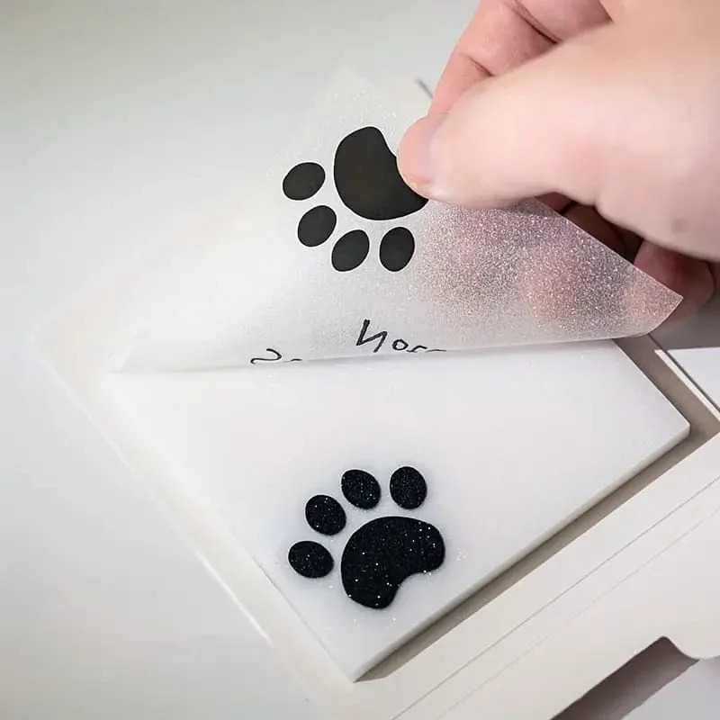 (Buy 1 Get 1 Free) Kawaii glitter transparent paw sticky notes l 50 sheets - Image 4