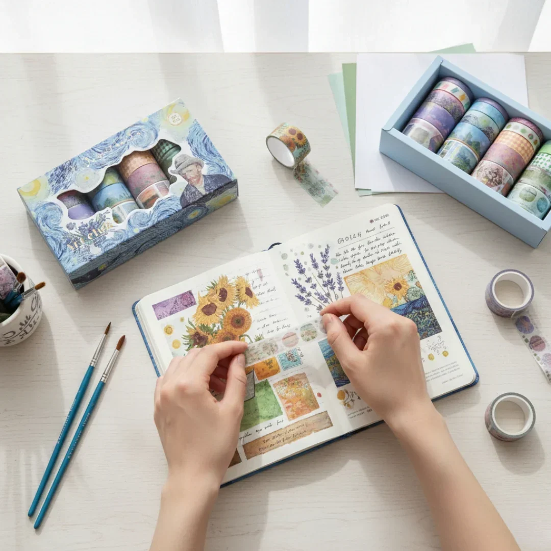 Premium Van Gogh Edition Washi Tape | Pack of 20 Rolls | Decorative Masking Tapes - Image 4