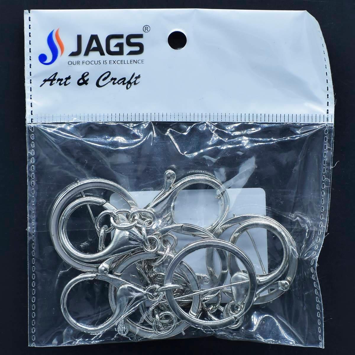 Key Chain Fitting Silver With Hook 5Pcs KF5PCSR - Image 4
