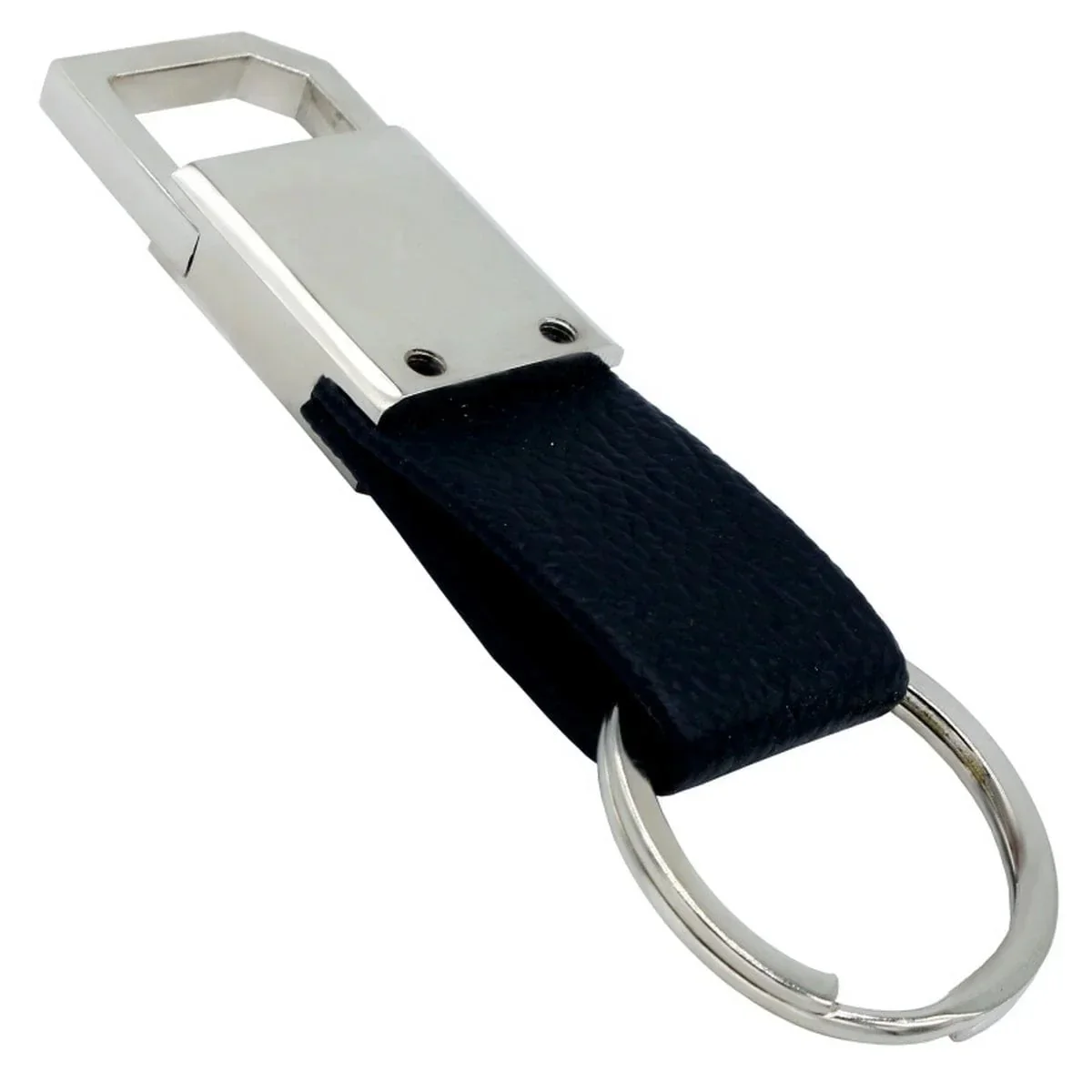 Key Chain lethar hook with ring black - Image 3