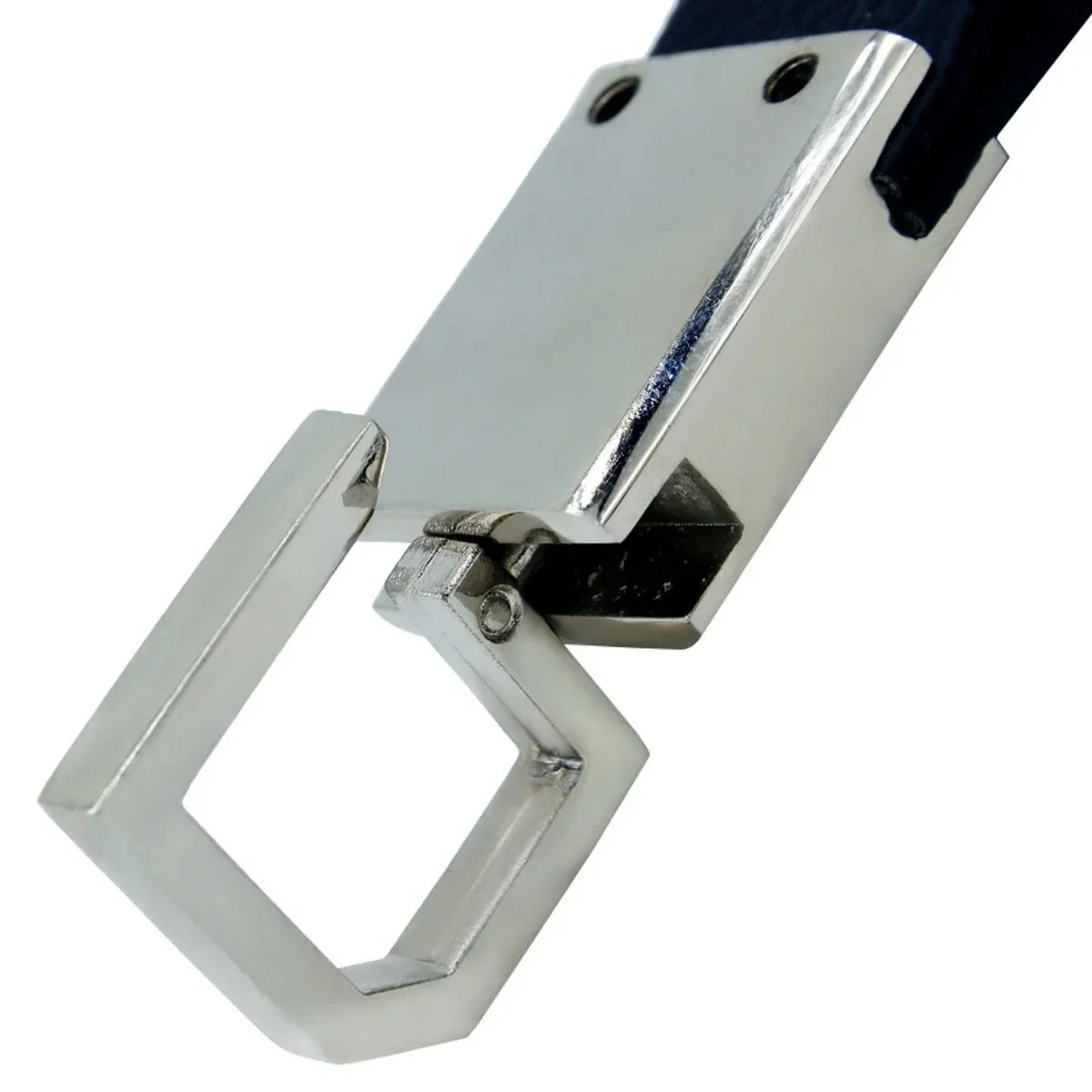 Key Chain lethar hook with ring black - Image 4