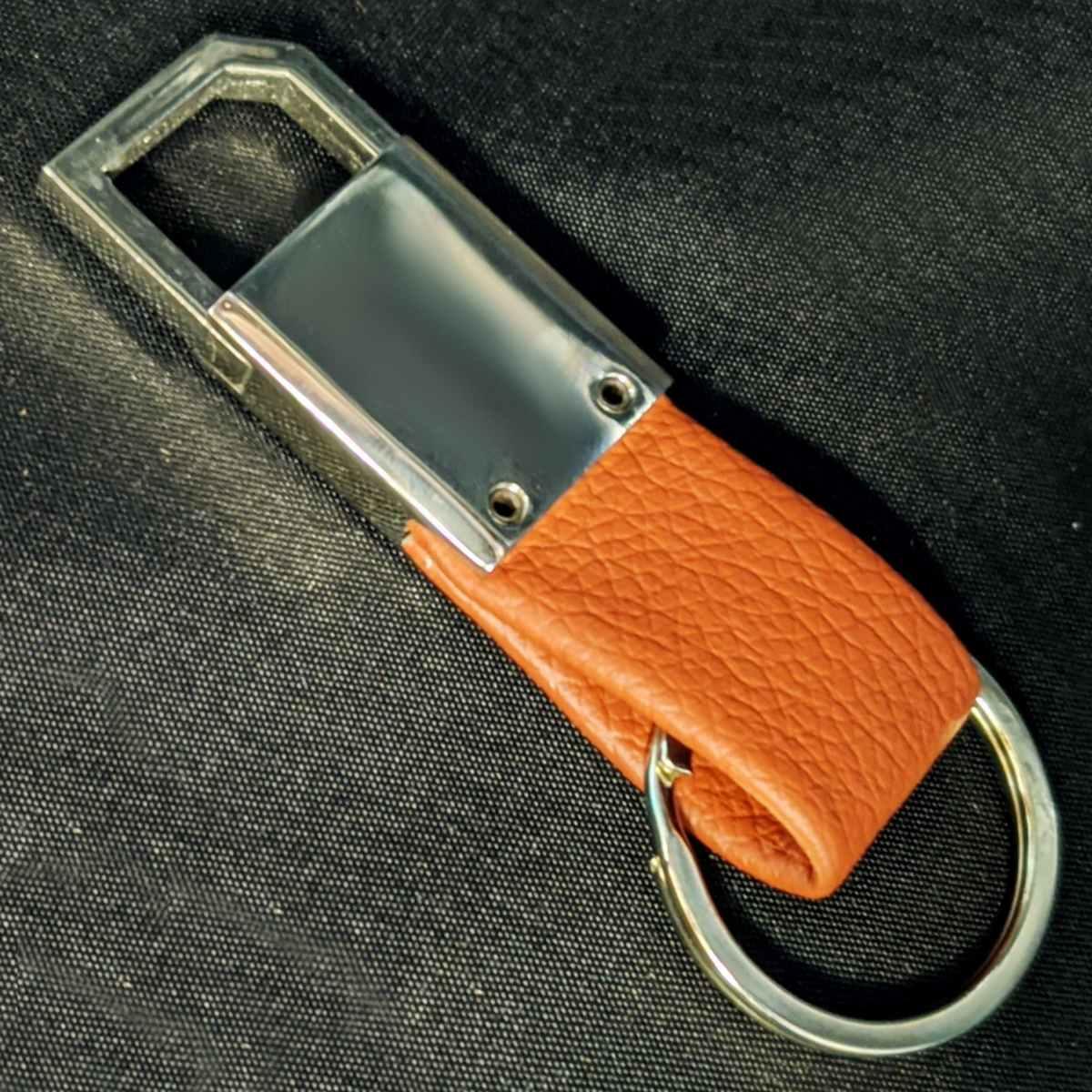 Key Chain Lethar Hook With Ring Red - Image 2