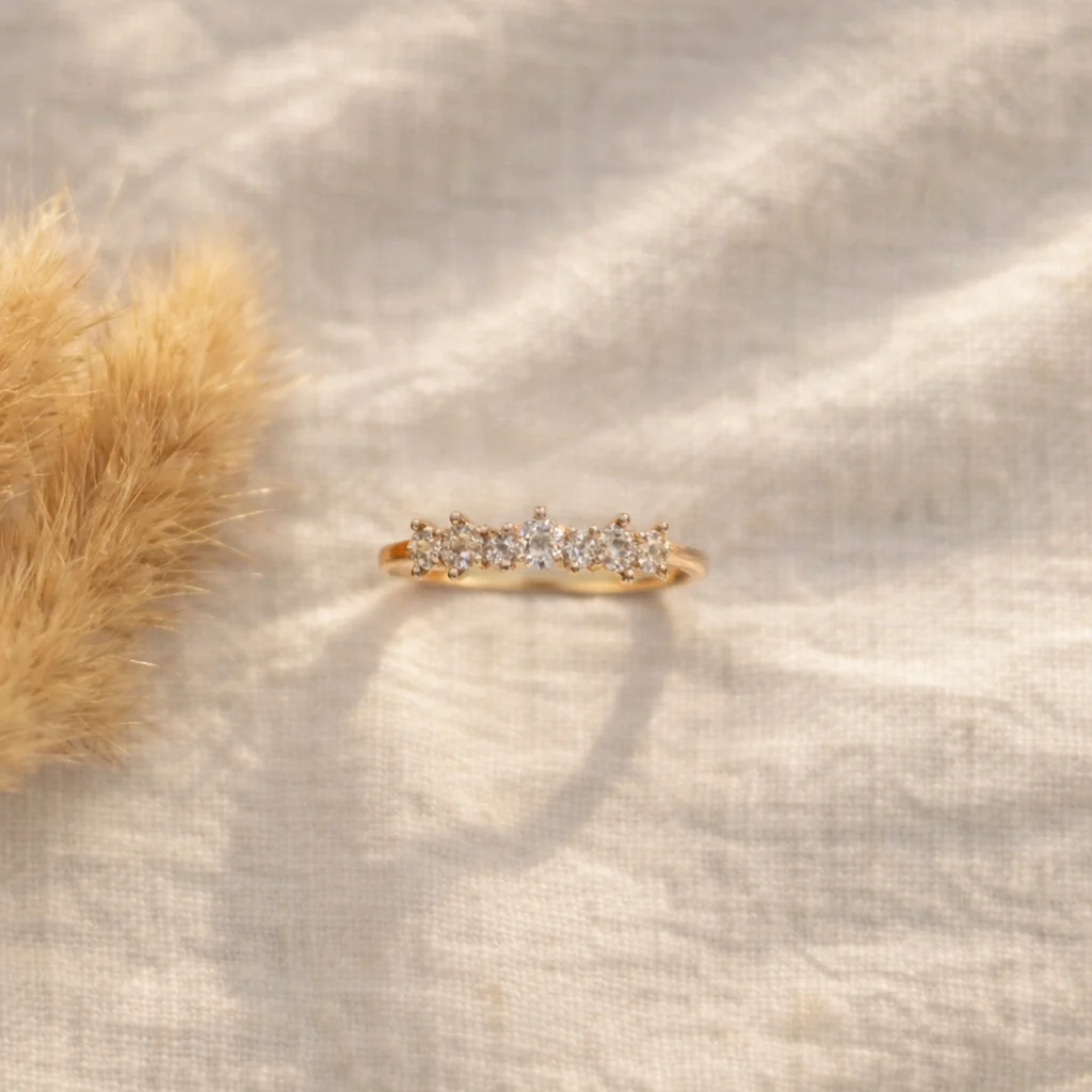 Korean Inspired Golden Tone Adjustable Ring | Anti-Tarnish & Long Lasting | Minimal Luxe Everyday Jewellery - Image 4