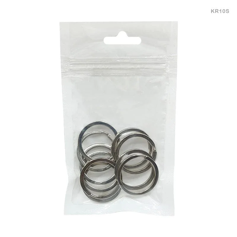 Key Ring 2X30Mm 10Pcs Silver (Kr10S)