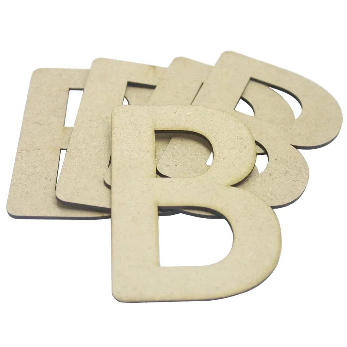 MDF & wooden Crafts Alphabets Letter 4Inch 5 Pcs MAL4-B - Image 2