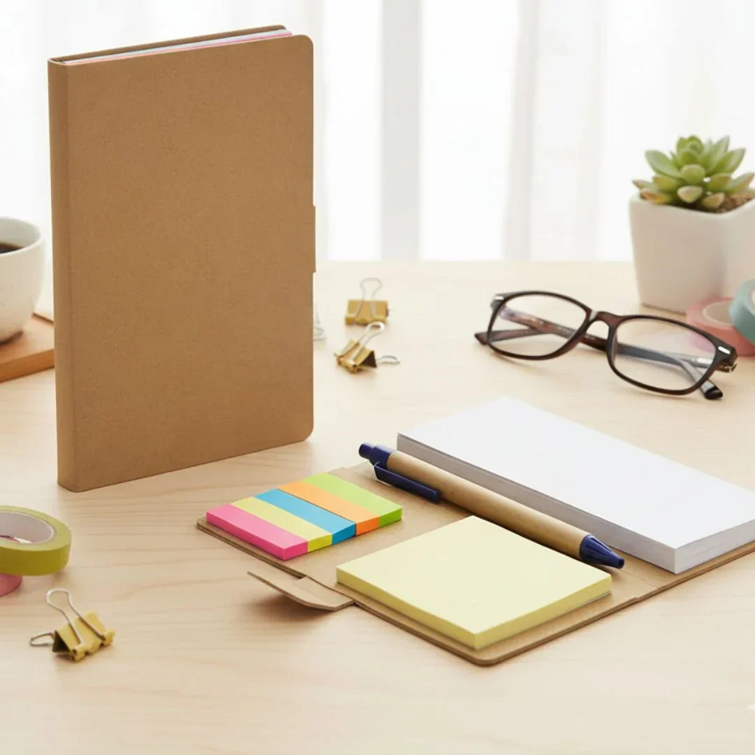 Memo Pad with pen and sticky notes (Easy to carry & fold) - Image 5