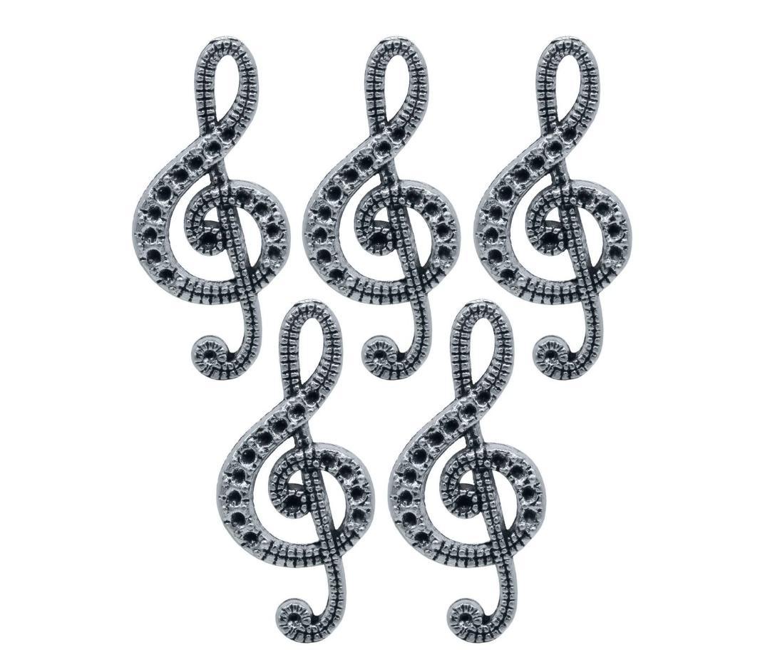 Metal Craft Fitting – 5 Pcs Music Symbol - Image 2