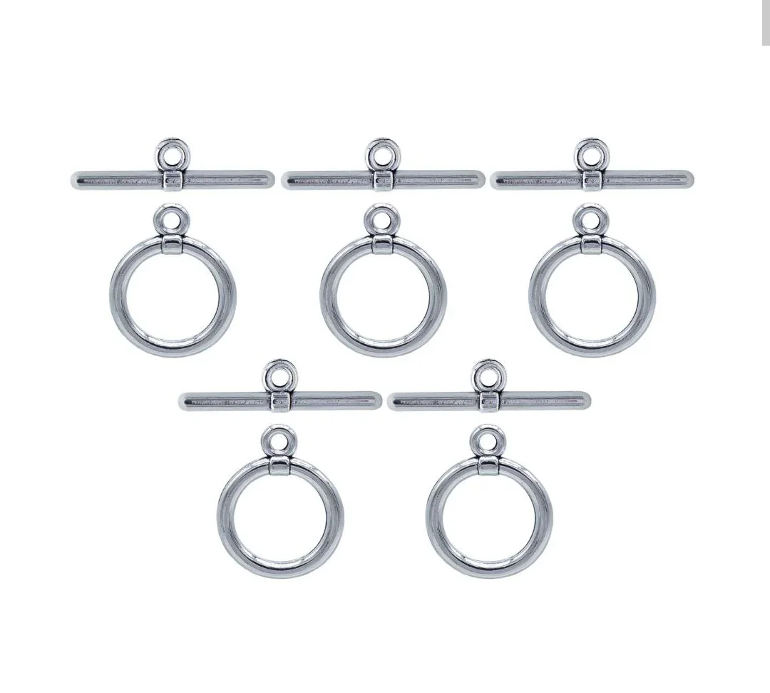 Metal Craft Fitting 5 Pcs Set Toggle Clasp - Image 2