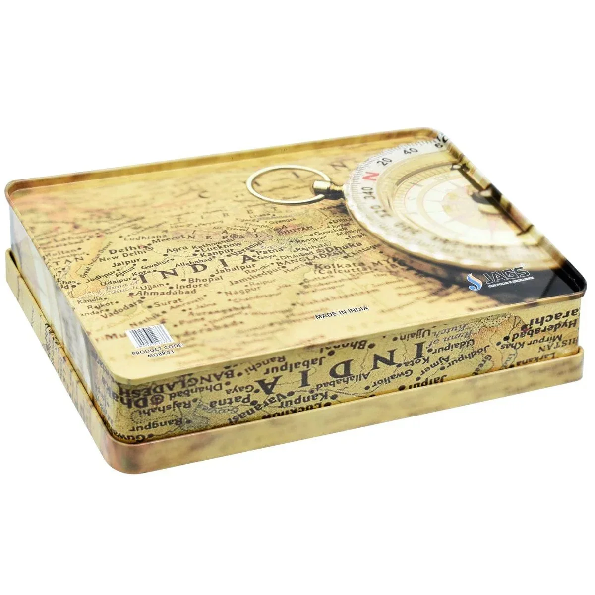 Metal Gift Box Print Rectangle Tins 221x141x47MM MGBR03 - Image 3