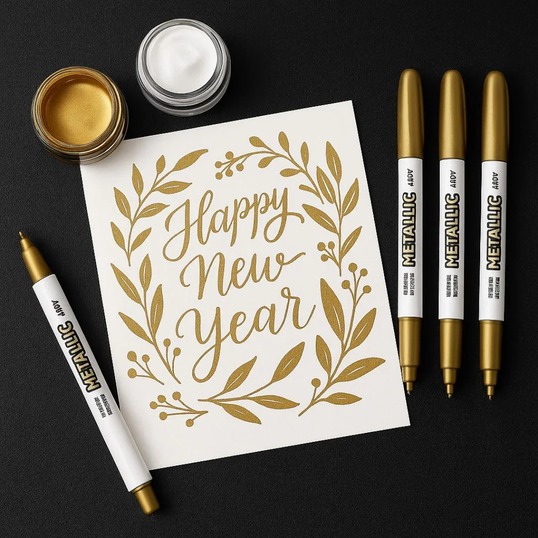 Metallic Marker Pen Golden Mp-550Gd | contains 1 pen - Image 3