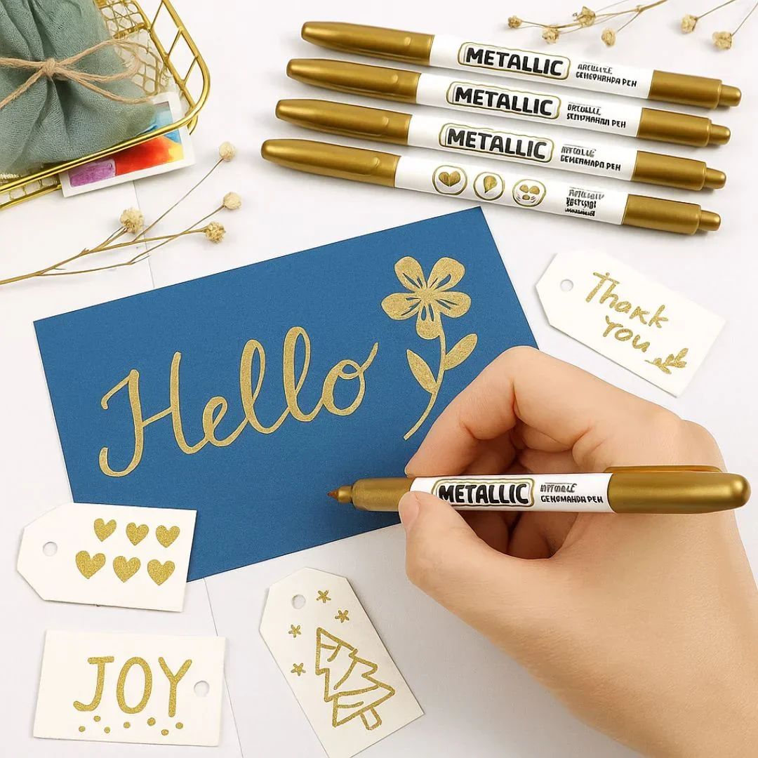 Metallic Marker Pen Golden Mp-550Gd | contains 1 pen - Image 4