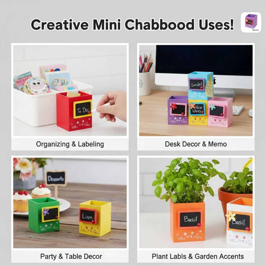 Colorful Wooden Clip with Pen Holder(1pcs) pack of 1 - Image 6