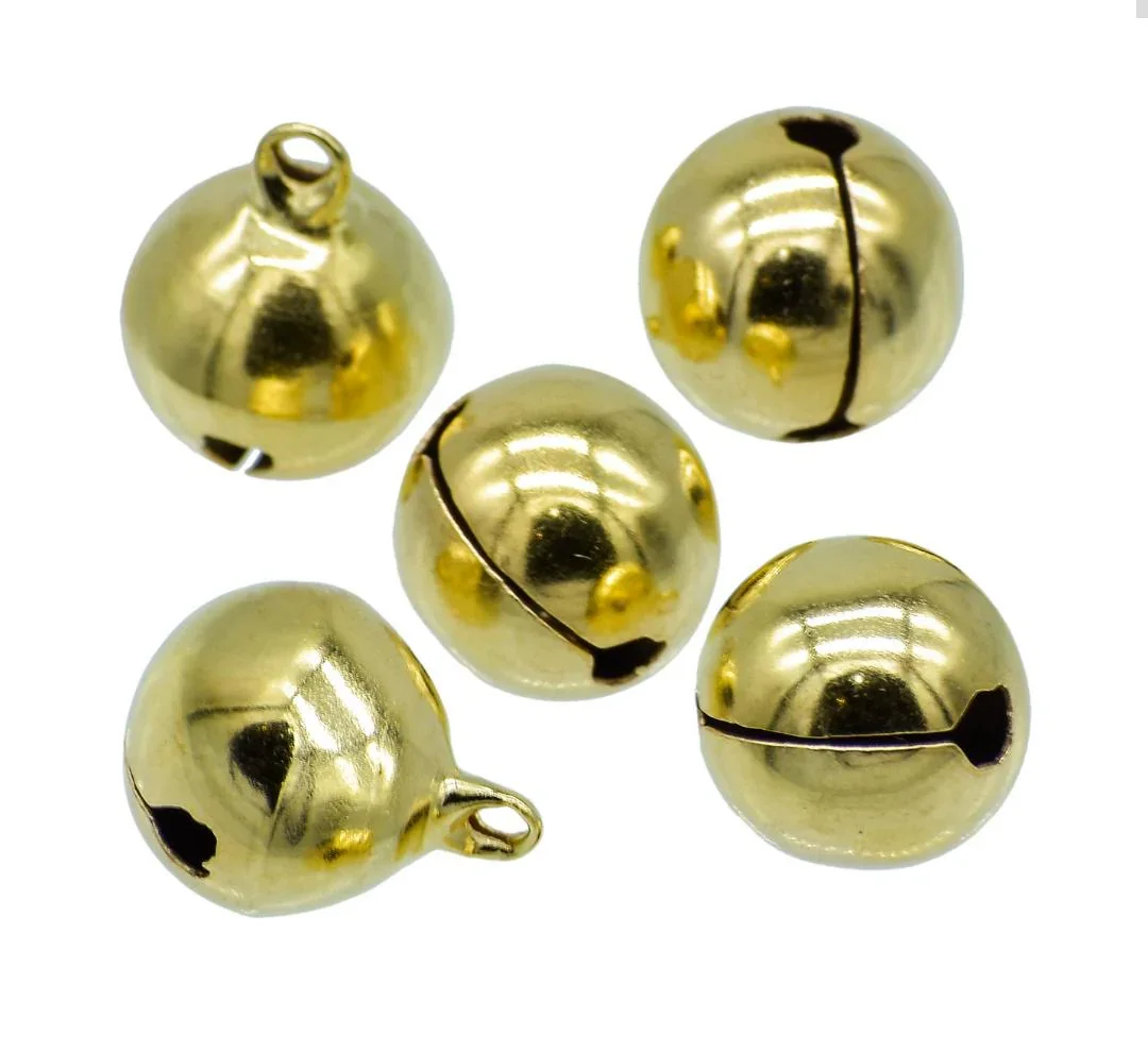 Gold Jingle Bells Charms – DIY Craft, Jewelry & Decoration Accessories | Pack of 1 - Image 3