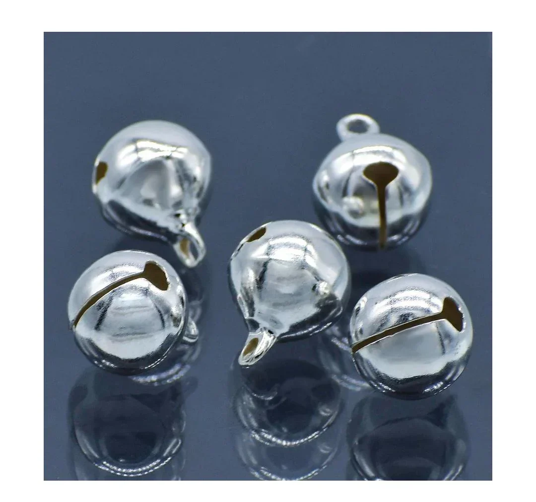 Mini Metal Bells Silver 12MM 5 Pc JMMB31 - Image 3