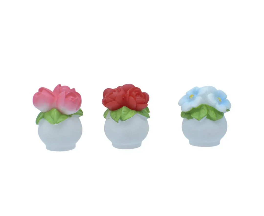 Miniature Flower Pot Rose 5 Pcs Set | C1510-A - Image 2