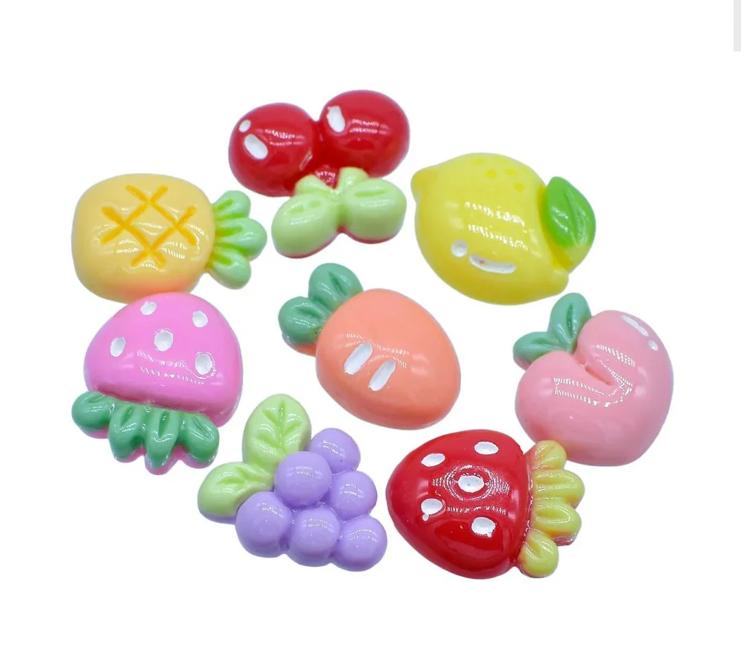 Miniature Fruit Set – 8 Pcs Mix Colour for Dollhouse & DIY Crafts | MMAN-80 - Image 2