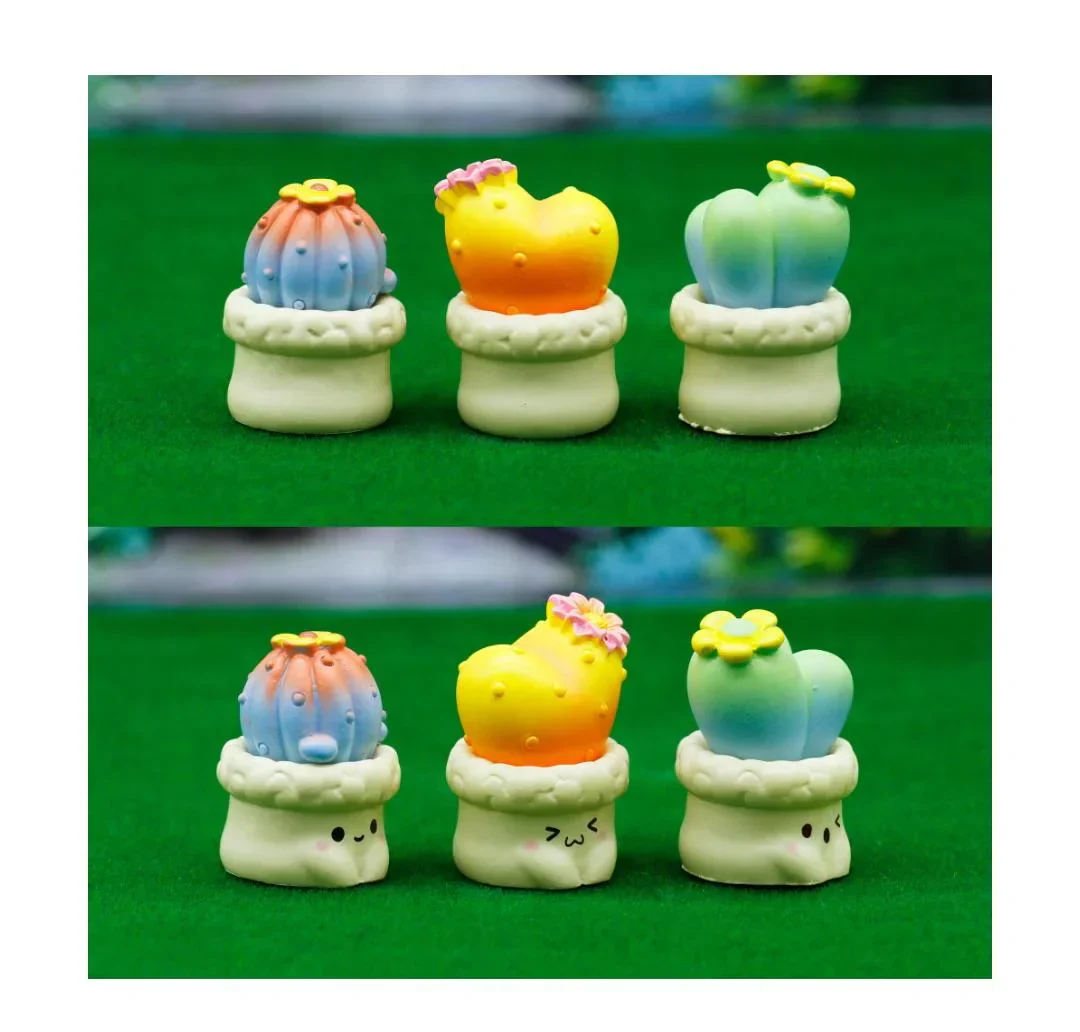 Miniature Model Cactus Plant 3 Pcs Set C1299-1/3/5 C1183-A - Image 3