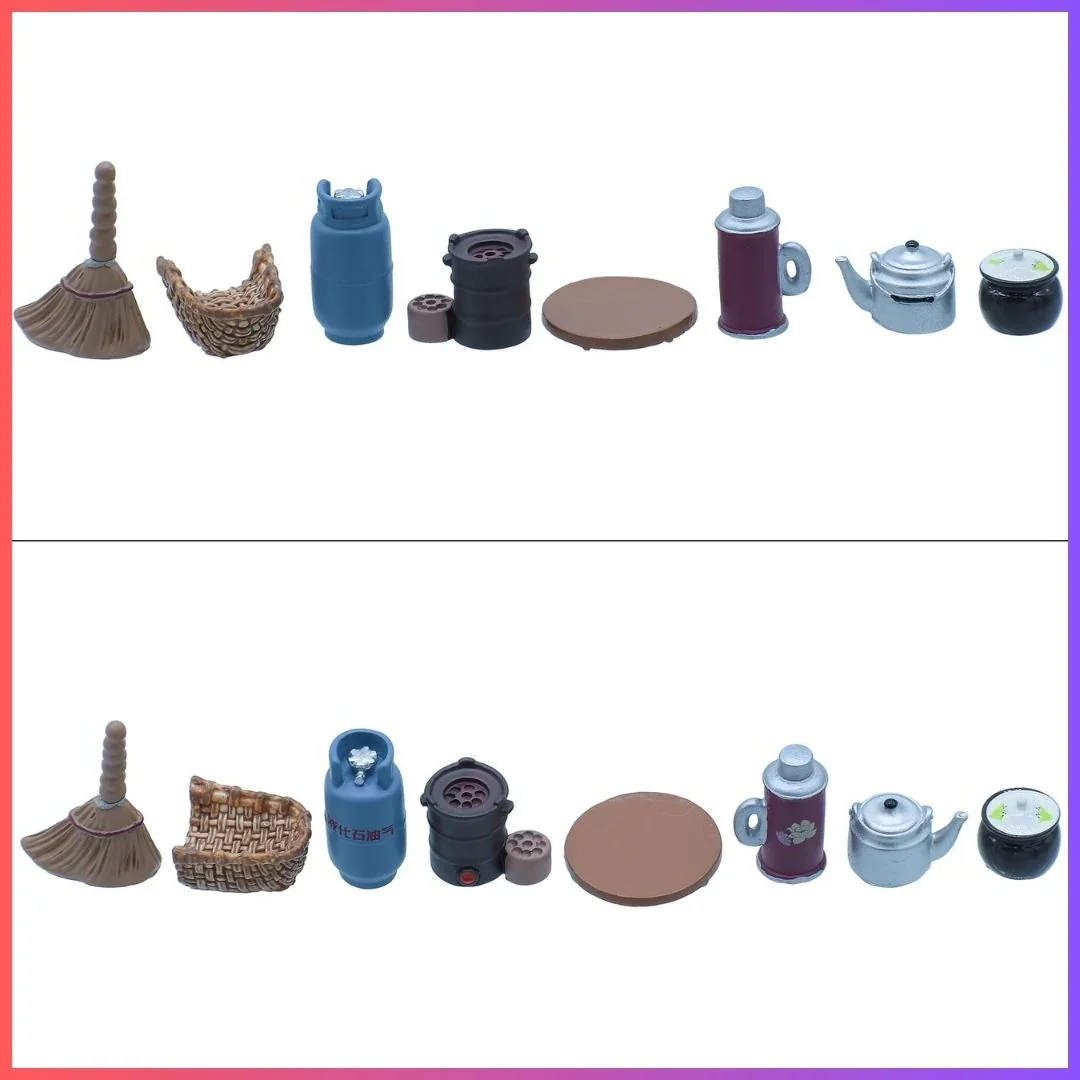 Miniature Model Kitchen Set 8Pcs - Image 2