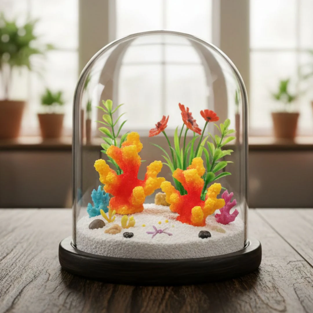 Miniature Orange Coral Reef Decorative Model 4.2cm (2 Pcs) Pack of 1 - Image 5