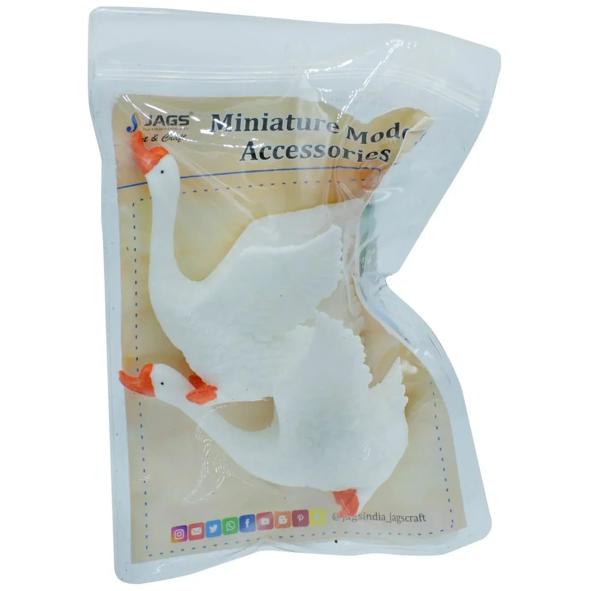 Miniature Model Of Swan 2Pcs - Image 4
