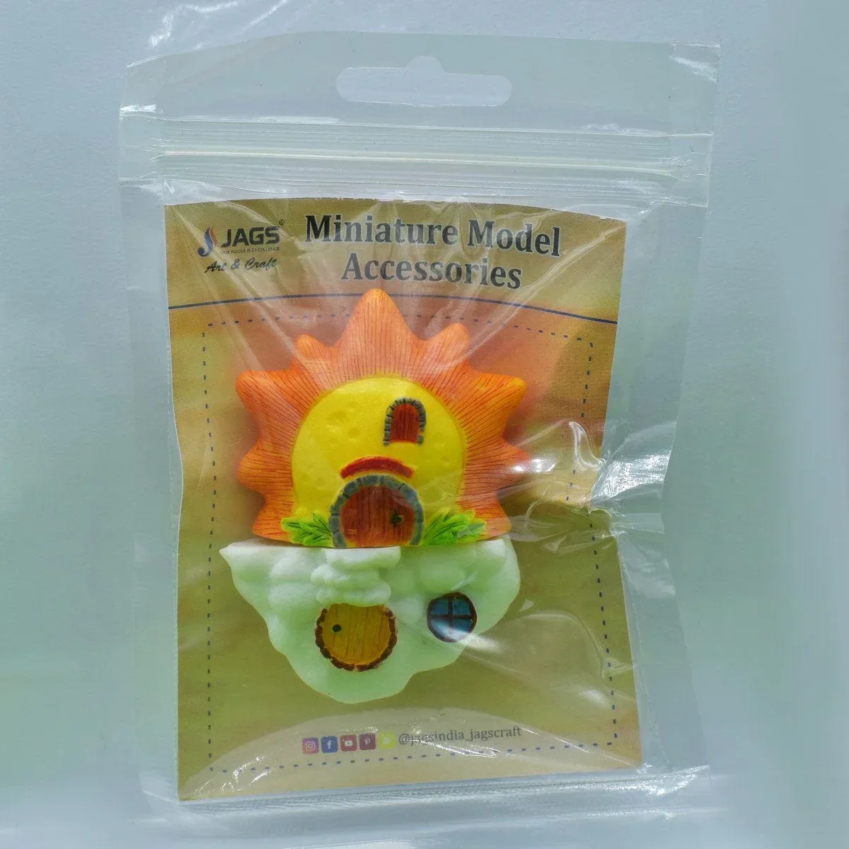 Miniature Model Sun & Cloud 2Pcs - Image 4