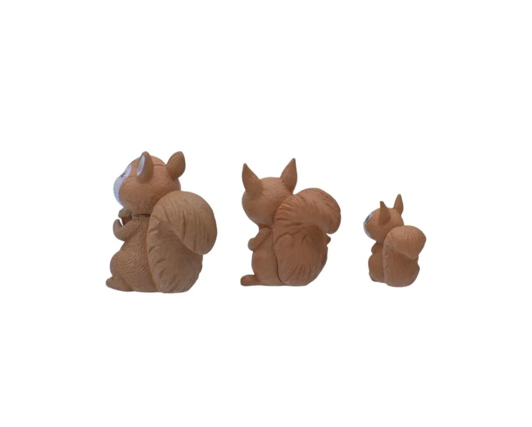 Miniature Squirrel Figurines Set of 3 – Cute DIY Decor | C0212-A - Image 2