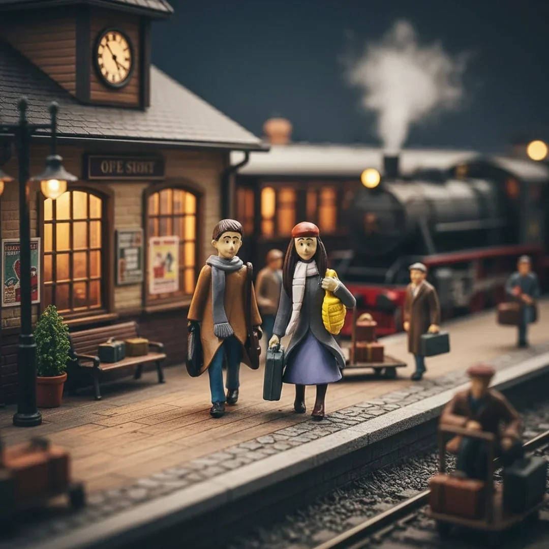 Miniatures Traveler Couple Set(2pcs) Pack of 1 - Image 4