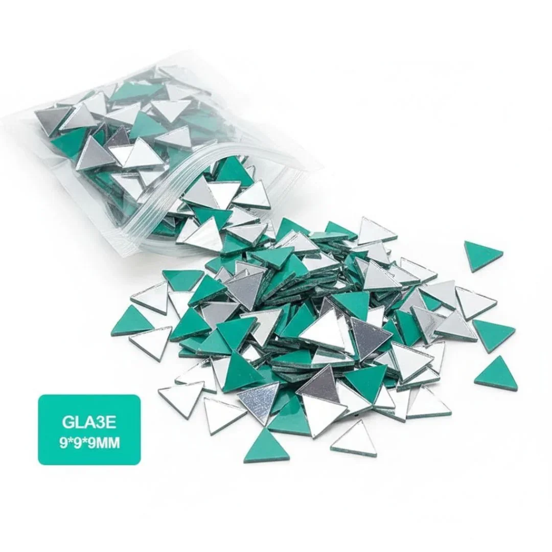 Triangle Mirror Glass for Lippan Art (10x10x10mm) ( pack of 1) - Image 2