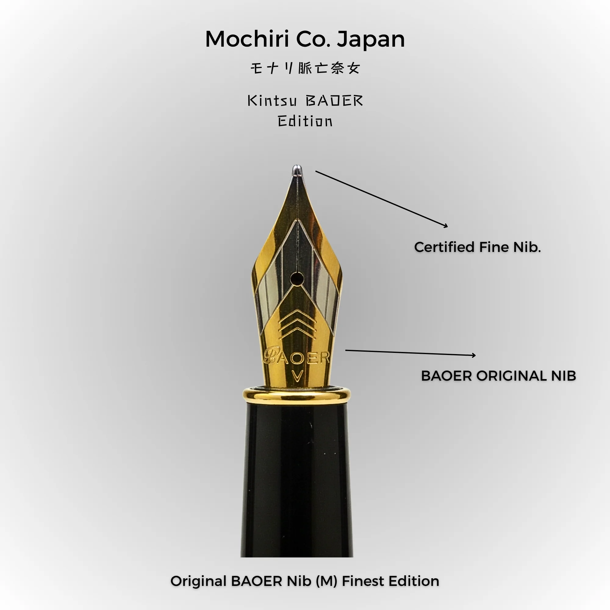 Mochiri Co. Japan Kintsu Edition Fountain Pen I Extra Fine for details I Crafted for Doctors, Surgeons & Professionals - Image 2