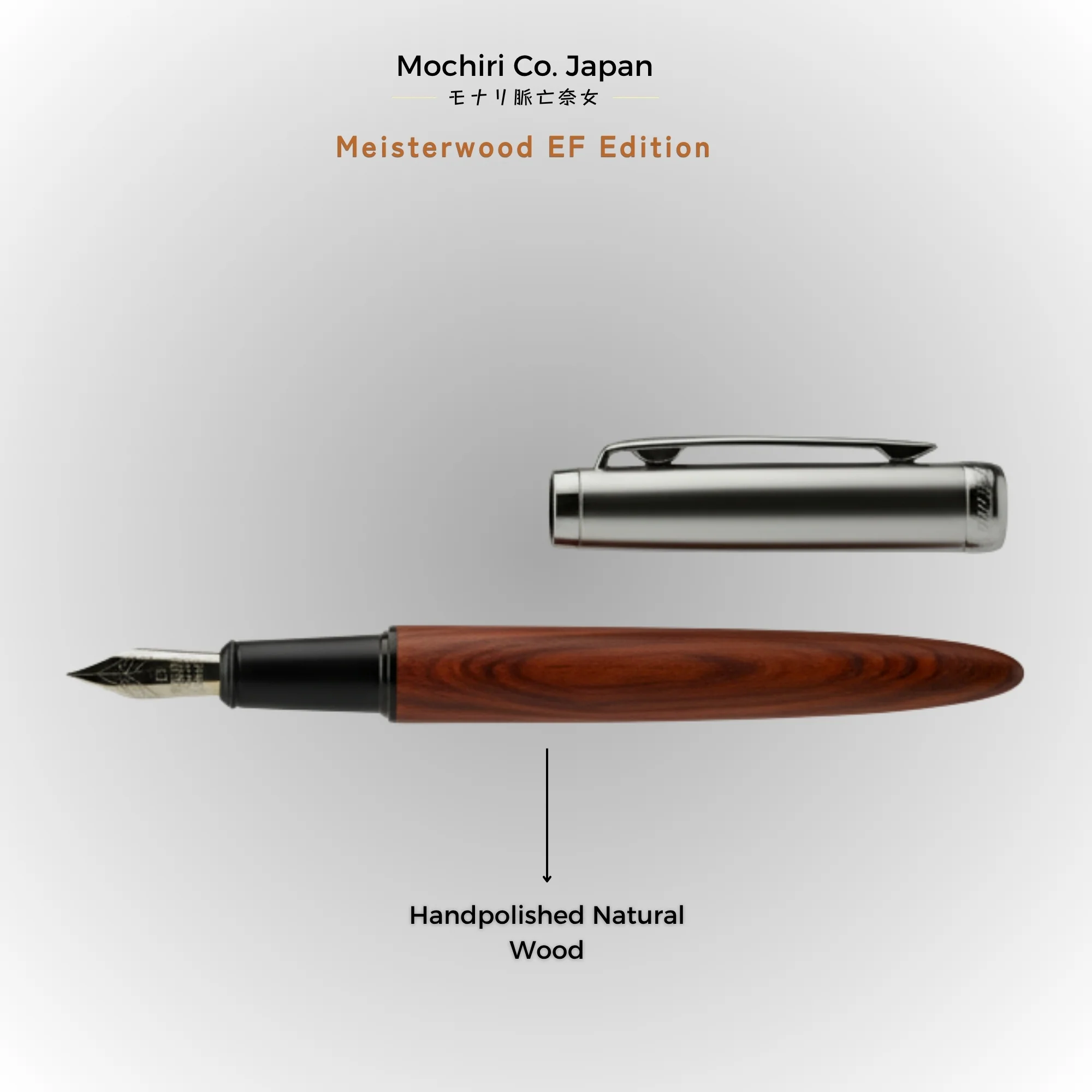 Mochiri & Co.  – Meisterwood EF Edition Fountain Pen I German Nib With Japanese Design - Image 4