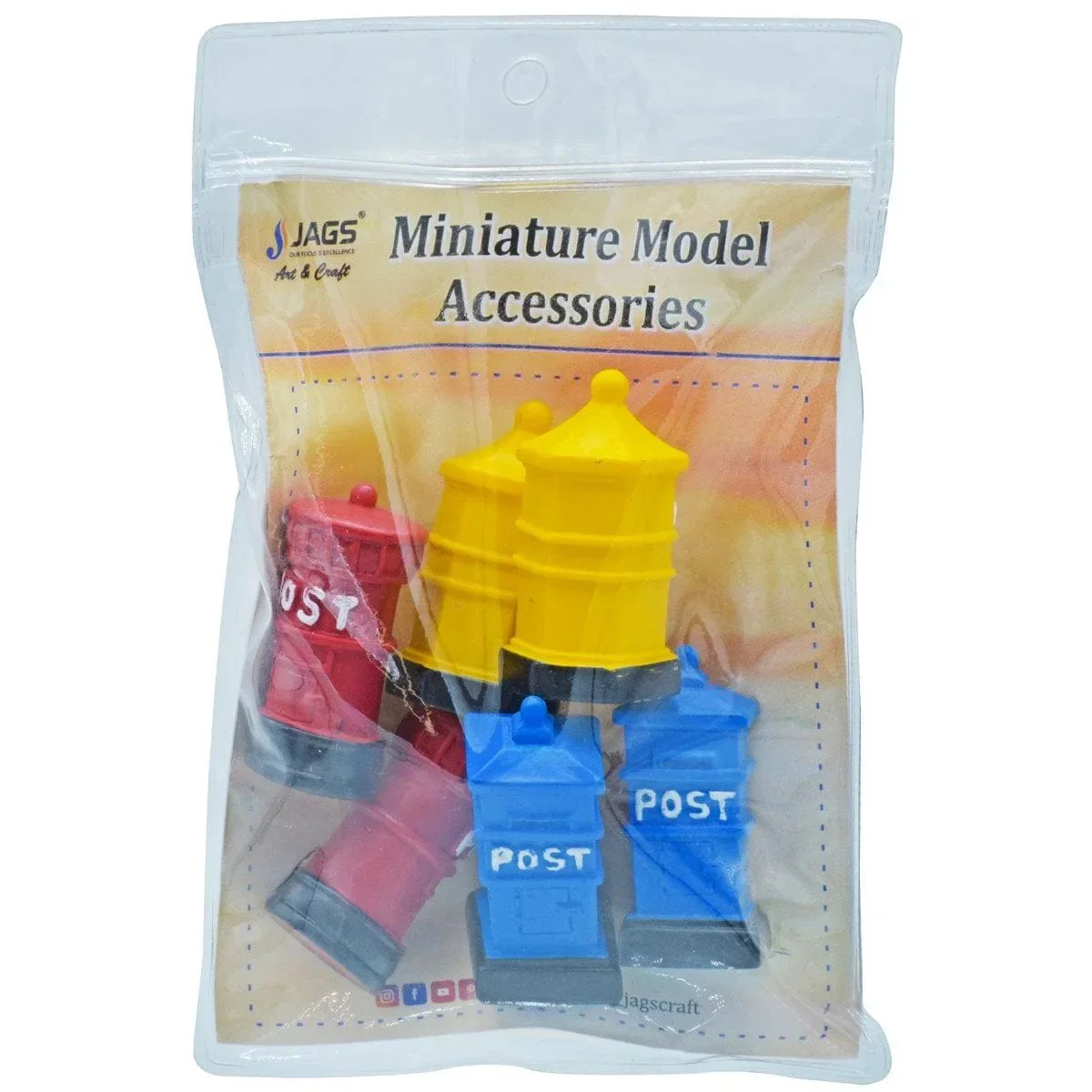 Model Accessories Miniature Post Bank 6Pcs - Image 4