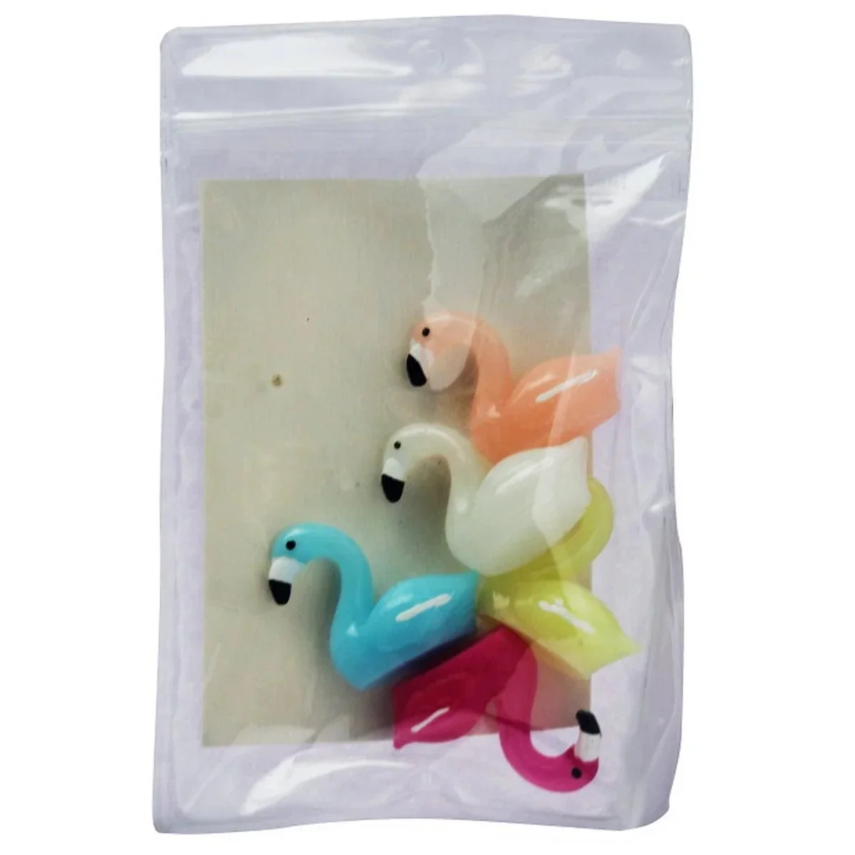 Model Plastic Accessories Miniature Flamingo 5Pcs - Image 4