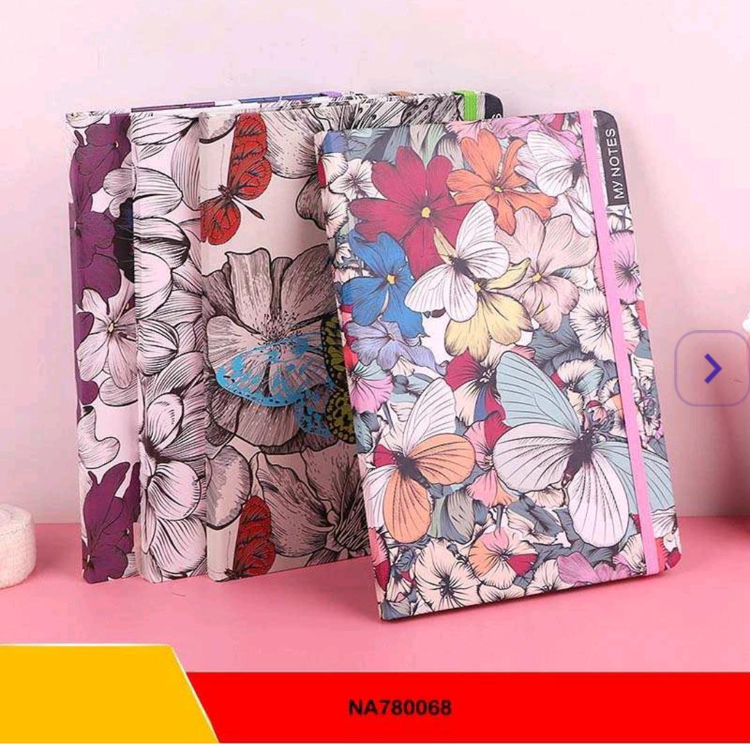 Elegant Butterfly & Floral Ruled Diary A7 (Undated Journal) - Image 2