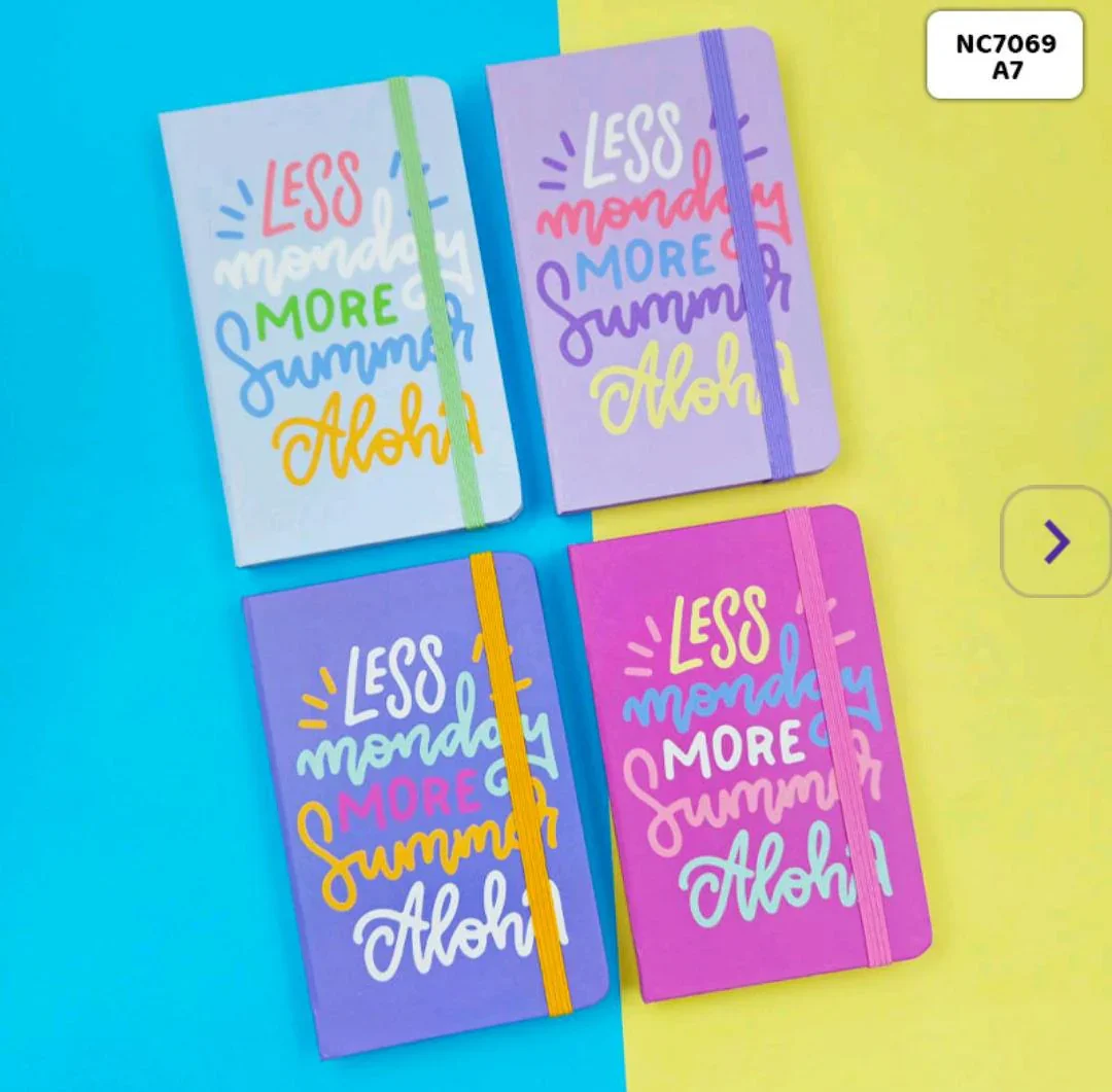"Less Monday More Summer Aloha" Ruled Diary (size: A7) pack of 1 - Image 6